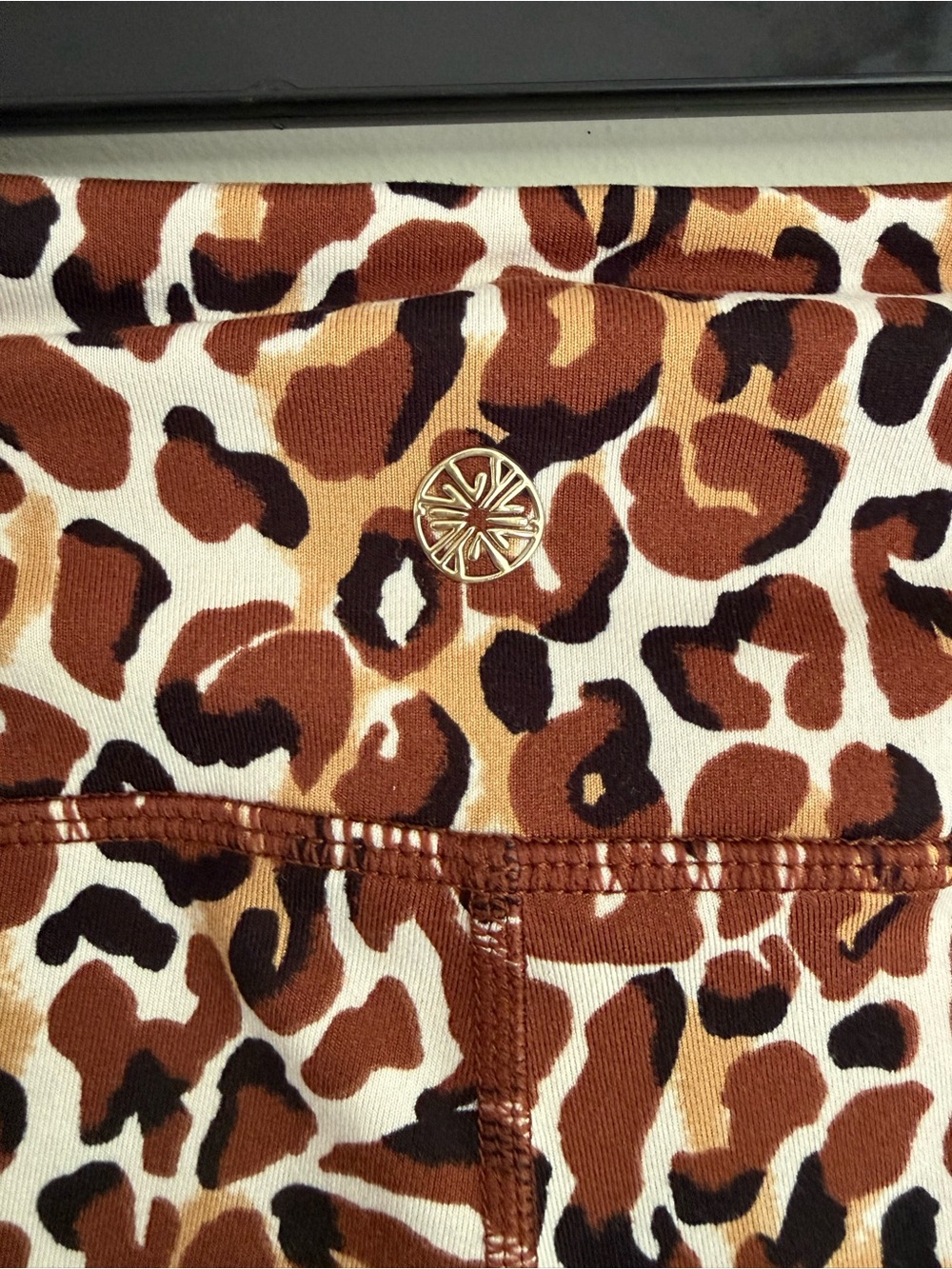 Lilly Pulitzer Brown and Black Leopard Print Leggings - Picture 3 of 5